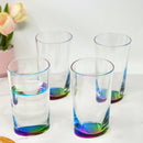 Leading Ware Oval Halo Acrylic Glasses Drinking, 15Oz (Set of 4) Hi Ball, Bpa Free - Clear by HouseOfZazla