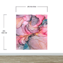 Abstract Alcohol Ink Pattern Wall Mural. Agate Design. Removable Peel and Stick Wallpaper.