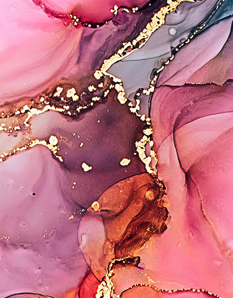 Abstract Alcohol Ink Pattern Wall Mural. Agate Design. Removable Peel and Stick Wallpaper.