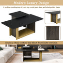Small Square Coffee Table With End Table (Set of 2) by HouseOfZazla