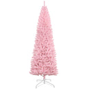 HOMCOM 8' Tall Unlit Slim Douglas Fir Artificial Christmas Tree