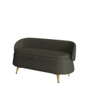 50 inchesMulti-functional long rectangular bed end storage sofa stool teddy fleece