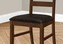 Transitional Upholstered Dining Chairs Set of 2 - Brown by HouseOfZazla