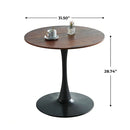 Mid-Century Tulip Table With Round Top, Pedestal Base by Unique Piece Furniture