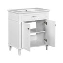 Bathroom Vanity With Ceramic Basin, Soft Close Door And Adjustable Shelves by HouseOfZazla