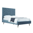 Crosby - Bed With Upholstered Headboard And Slats by HouseOfZazla