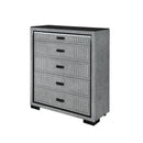 Isaiah - Upholstered Chest With LED Lighting