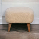 Square Footstool - Cream by HouseOfZazla