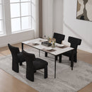 Armless Curved Back Accent Chairs by Unique Piece Furniture
