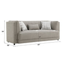 Glenda - Sofa With 3 Pillows - Gray by HouseOfZazla