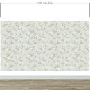 White Magnolia Wall Mural Peel and Stick Wallpaper.
