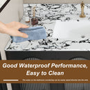 43"x22" Bathroom Vanity Top with Undermount Ceramic Sink and Backsplash