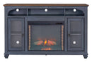 Fireplace TV Stand For TVs Up To 80" - Blue by HouseOfZazla