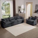 Elegant Oversized Sectional Sofa Set With Deep Seats And Flexible Layout by HouseOfZazla