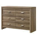 6 Drawers Storage Dresser, Bedroom Furniture - Light Brown by HouseOfZazla