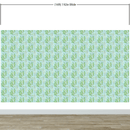 Eucalyptus Wallpaper. Farmhouse Decor Peel and Stick Wall Mural. Blue and Green Colors.