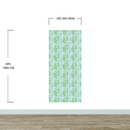 Eucalyptus Wallpaper. Farmhouse Decor Peel and Stick Wall Mural. Blue and Green Colors.
