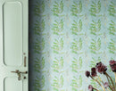 Eucalyptus Wallpaper. Farmhouse Decor Peel and Stick Wall Mural. Blue and Green Colors.
