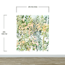 Eucalyptus Wallpaper in Pastel Color Watercolor.
