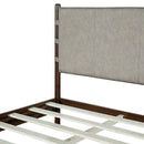 Premium Rubber Wood Platform Bed Frame, King Size with Headboard by HouseOfZazla