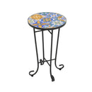 Patio Side Table, Colorful + Black by HouseOfZazla