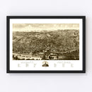 Vintage Map of Albany, New York 1879