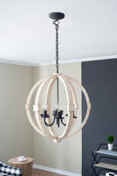 Chandelier, Hanging Light Fixture With Adjustable Chain For Kitchen, Bulb Not Included by HouseOfZazla