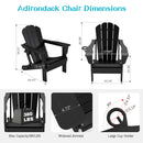 Adirondack Chair, Plastic Adirondack Chairs, HDPE Adirondack Chair, Folding Adirondack Chairs,Outdoor Chairs with Cup by HouseOfZazla