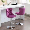 Swivel Adjustable Height Barstools Set of 2 by HouseOfZazla