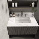 Bianco Carrara Venato Elegant Marble Vanity Top, Bathroom Vanity With Undermount Sink, Sintered Stone by HouseOfZazla