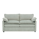 Modern Loveseat Sofa, Upholstered Couch With Side Storage Pockets
