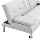 Futon Sofa Bed With Armrest Two Holders by HouseOfZazla