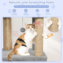 64 Inch Tall Cat Tree with 2 Large Condos and Jute Scratching Posts for Indoor Adult Cats by LJGDeals