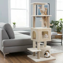 64 Inch Tall Cat Tree with 2 Large Condos and Jute Scratching Posts for Indoor Adult Cats by LJGDeals