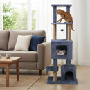 64 Inch Tall Cat Tree with 2 Large Condos and Jute Scratching Posts for Indoor Adult Cats by LJGDeals