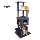 64 Inch Tall Cat Tree with 2 Large Condos and Jute Scratching Posts for Indoor Adult Cats by LJGDeals