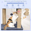 64 Inch Tall Cat Tree with 2 Large Condos and Jute Scratching Posts for Indoor Adult Cats by LJGDeals