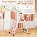 64 Inches Clothes Drying Rack with Height Adjustable Wings by LJGDeals