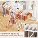 64 Inches Clothes Drying Rack with Height Adjustable Wings by LJGDeals
