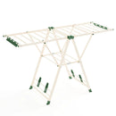 64 Inches Clothes Drying Rack with Height Adjustable Wings by LJGDeals