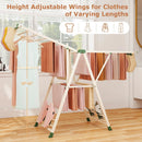 64 Inches Clothes Drying Rack with Height Adjustable Wings by LJGDeals