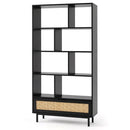 64-Inch Tall Wooden Bookcase with 8 Cubes and Drawer by LJGDeals