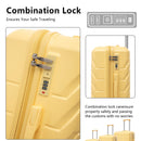 3 Pieces Set 20" / 24" / 28" Spinner Wheel Luggage With Combination Lock by HouseOfZazla