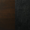 Upholstered Counter Height Stools (Set of 2) - Black / Espresso by HouseOfZazla