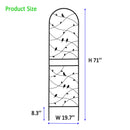 2 Pack Metal Garden Trellis 71" x 19.7" Rustproof Outdoor Plant Support by HouseOfZazla