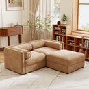 Contemporary Elegant Sofa With Storage And Ottoman by HouseOfZazla