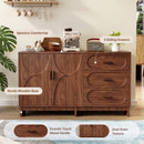 59.1" Buffet Sideboard with 2 Doors and 3 Drawers