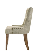 Yotam Side Chair (Set of 2) - Beige / Oak by HouseOfZazla
