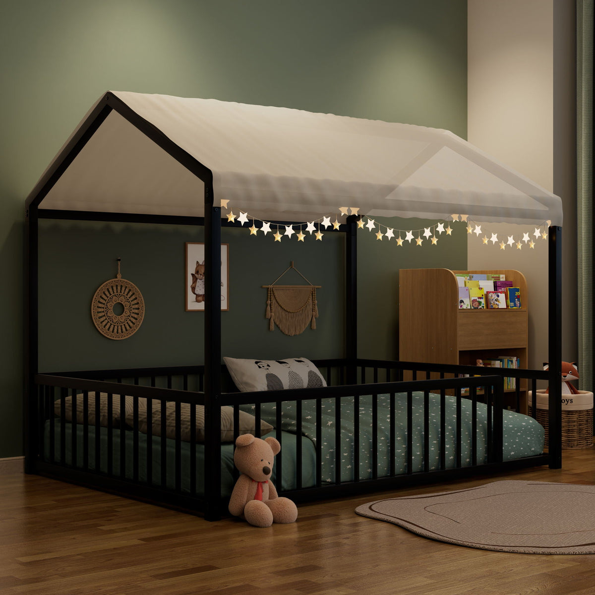 Montessori Floor Bed Frame With House Shape, photo 18 of 36