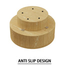 Modern Circular Coffee Table With Stripe Design And Storage Space by HouseOfZazla